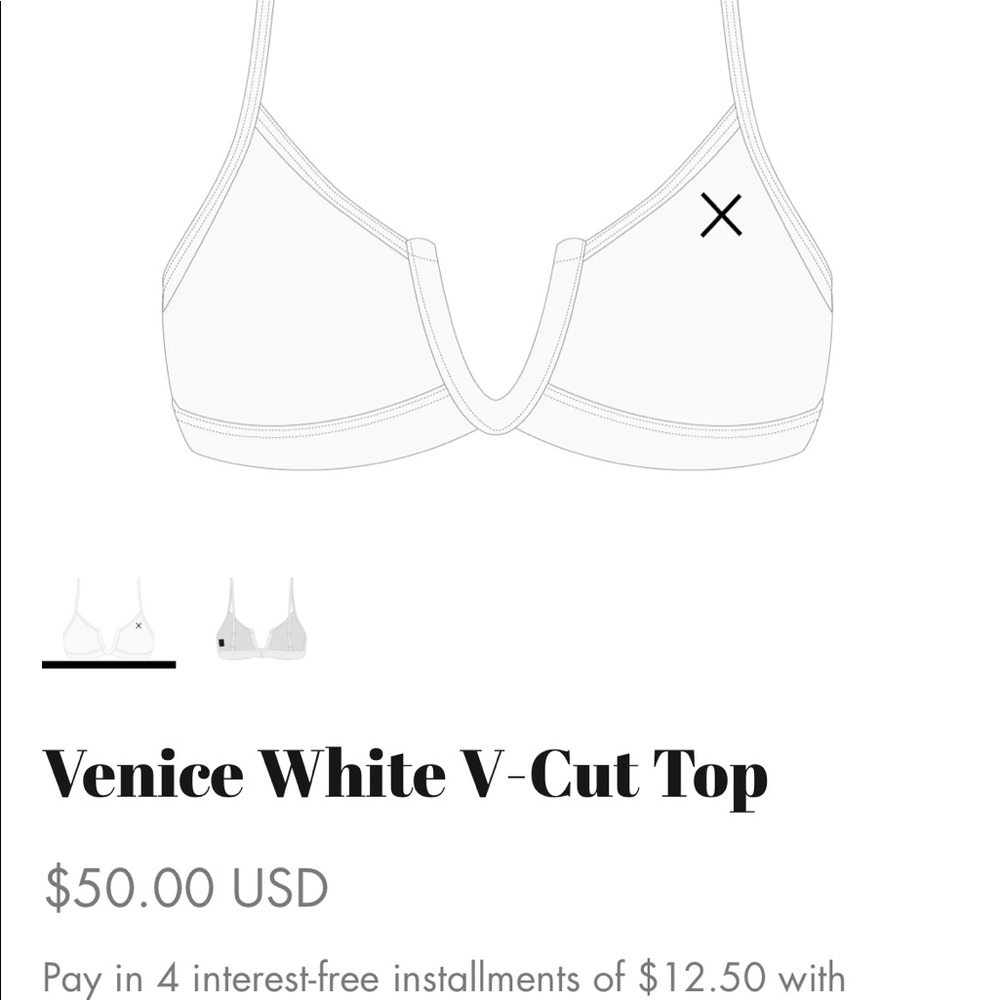 Boutine Venice White V-Cut NWT